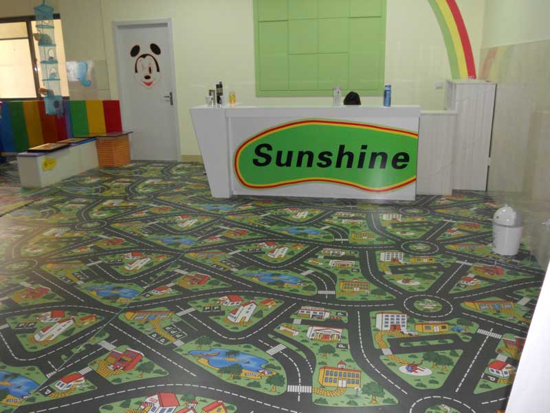 山東章丘婦女兒童活動(dòng)中心金腦早教兒童地板