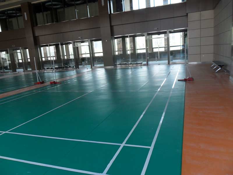 山東省濟(jì)南全運(yùn)村羽毛球地膠